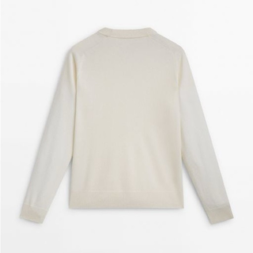 NWT. Massimo Dutti Blue Wool/Cashmere Sweater. Size S. - Picture 8 of 11